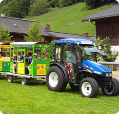 Kinderzug mit Eisverkostung